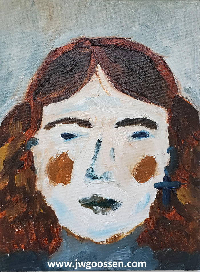 JW Goossen's Amish portrait painting from his Faces Series...