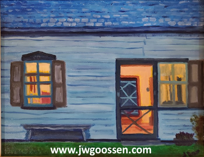 JW Goossen's Evening painting from his Seven Days in Altona Series...