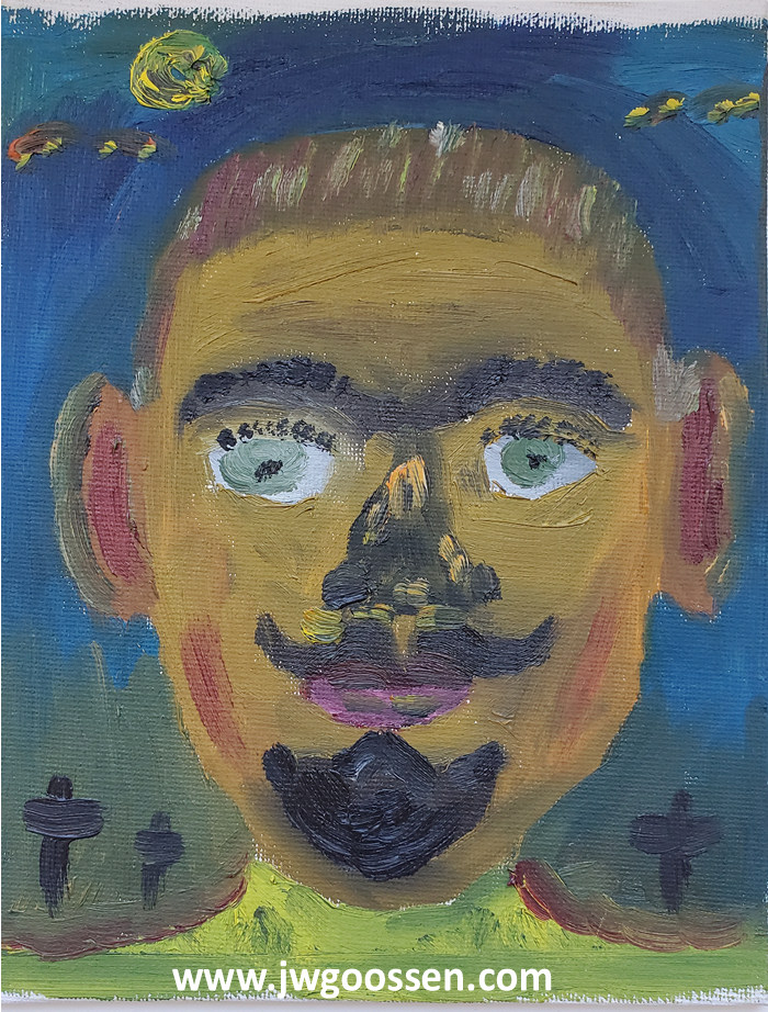 JW Goossen's Gotee painting from his Faces Series...