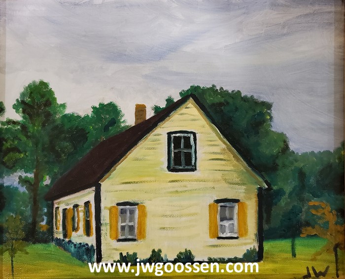JW Goossen's Herdsman's House painting from his Seven Days in Altona Series...