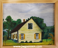 More info on JW Goossen's Herdsman's House painting from his Seven Days in Altona Series...