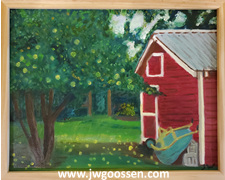 More info on JW Goossen's Wheelbarrow painting from his Seven Days in Altona Series...