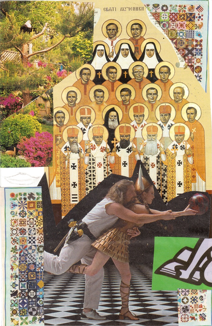 JW Goossen's Voice collage from his Mixed Media Series...