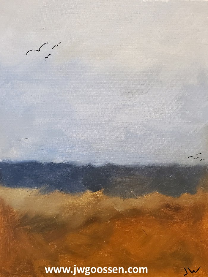 JW Goossen's Free Flight painting from his Random Paintings Series...