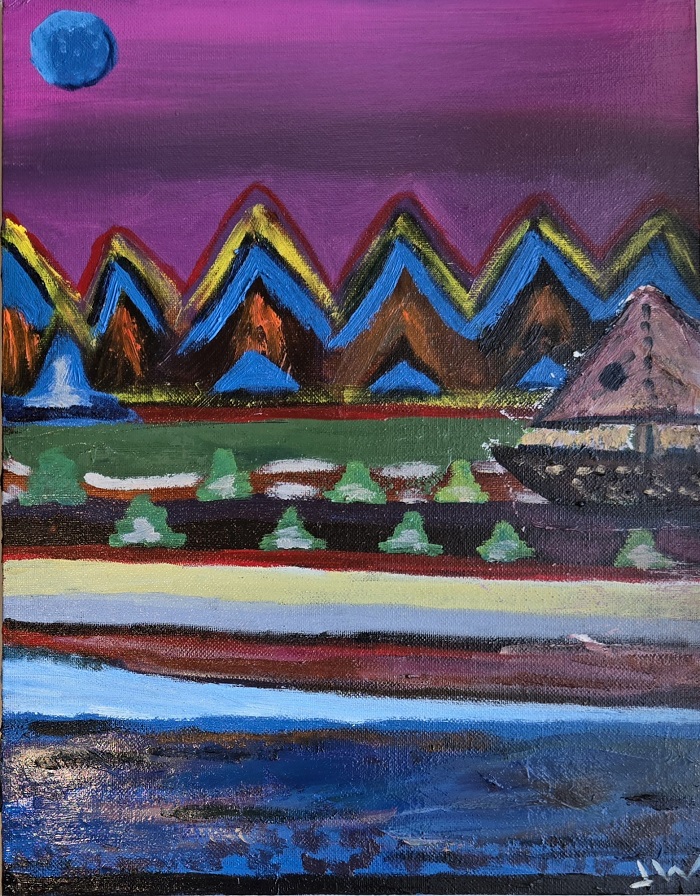 JW Goossen's Sailboat painting from his Random Paintings Series...