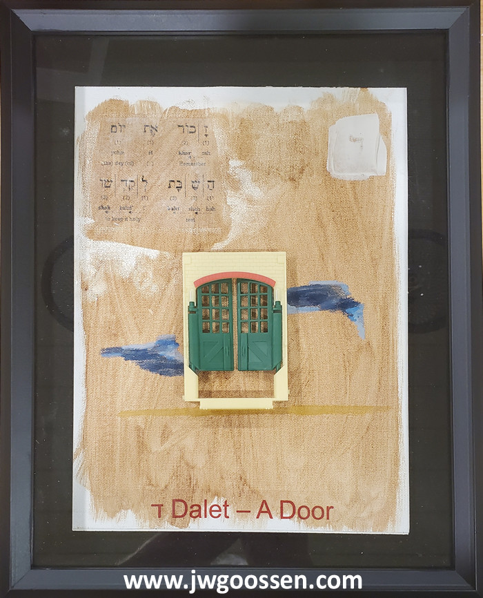 JW Goossen's Dalet painting from his The Ten Words religious paintings series...